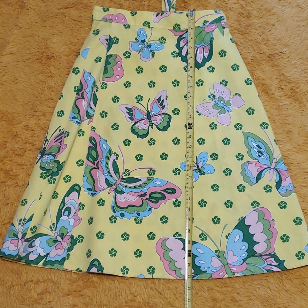 Vintage butterfly wrap skirt - Picture 12 of 14